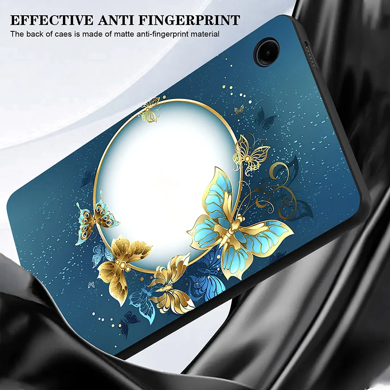 Flexible Black Silicone Tablet Case - Soft TPU Protective Shell