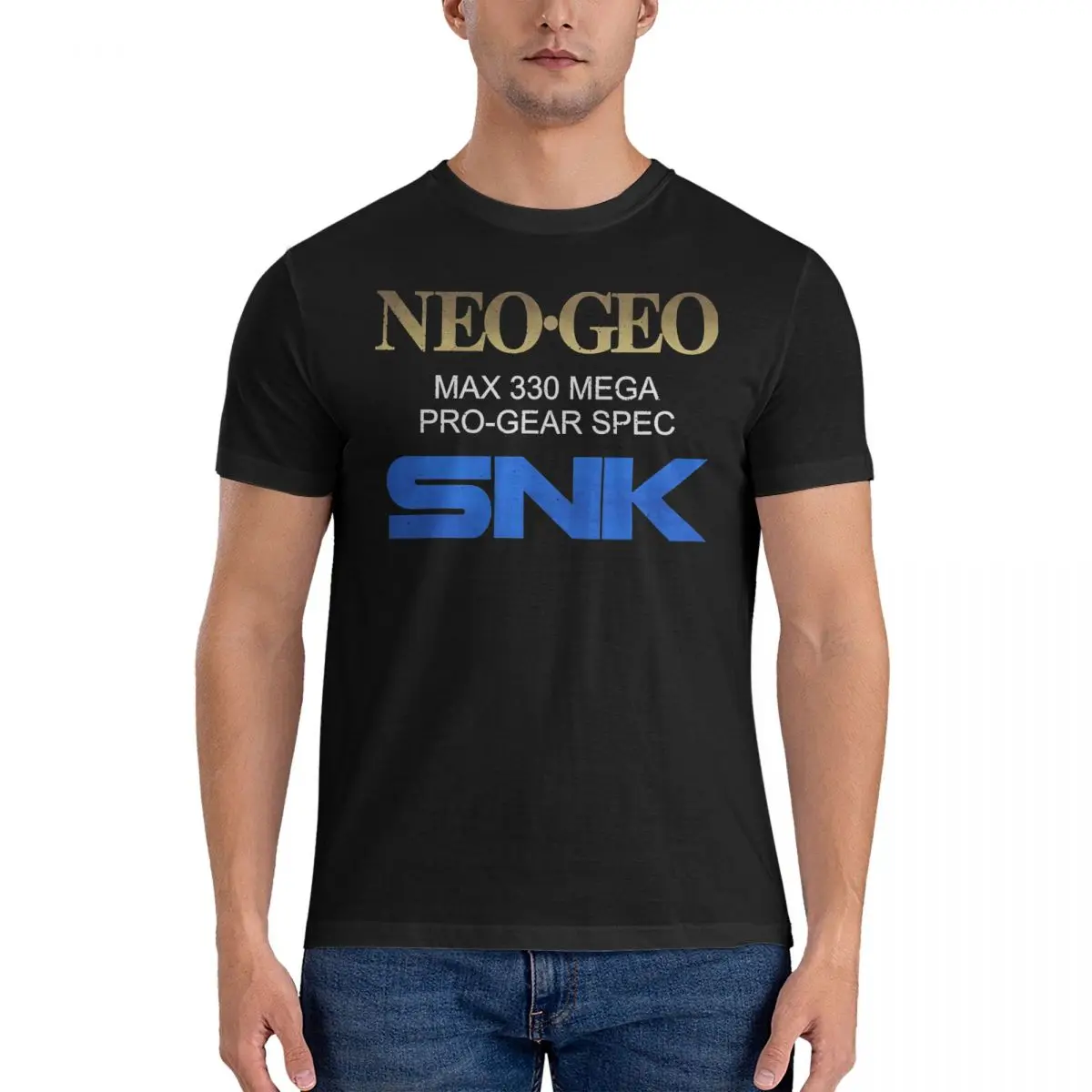 Neo Geo Pro Gear Spec Gold Men T-Shirt Neo Geo Casual Tees Manica Corta Girocollo T-Shirt 100% Cotone Idea Regalo Abbigliamento