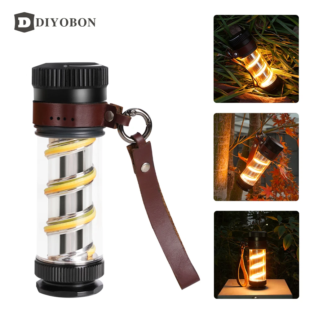 

【Presale】Camping Light For BAREBONES Stepless Dimming TYPE-C Charging Waterproof Camping Light 2000mAh Metal Mini XPG Flashlight