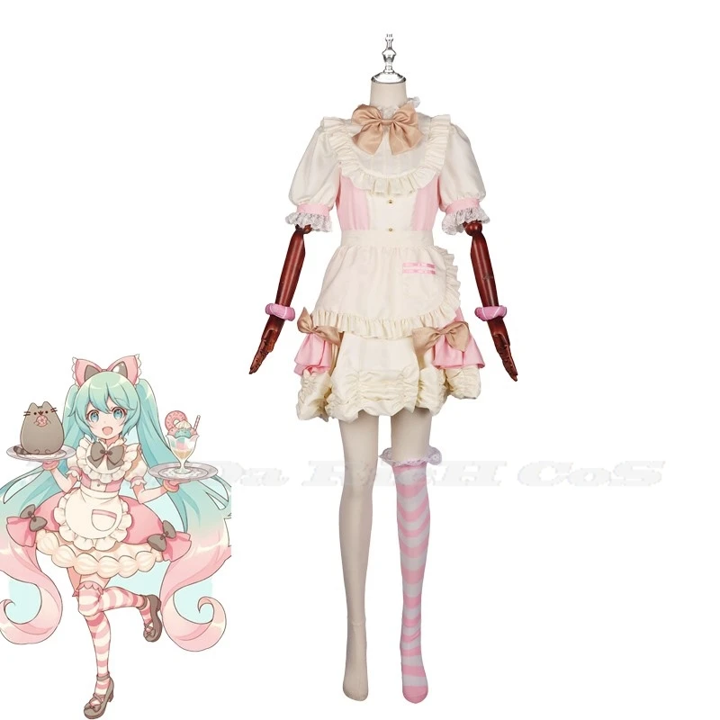 

Japanese Women Costume Future Pusheen Kikuo Cosplay Outfit Lolite Dress Women Halloween Outfit