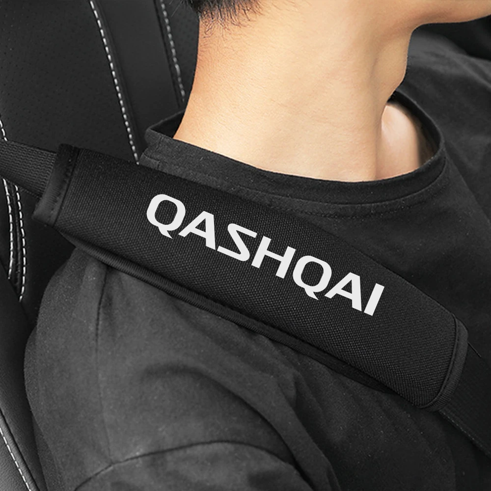 2pcs Car Seat Belt Cover Shoulder Protection Pads For Nissan Qashqai