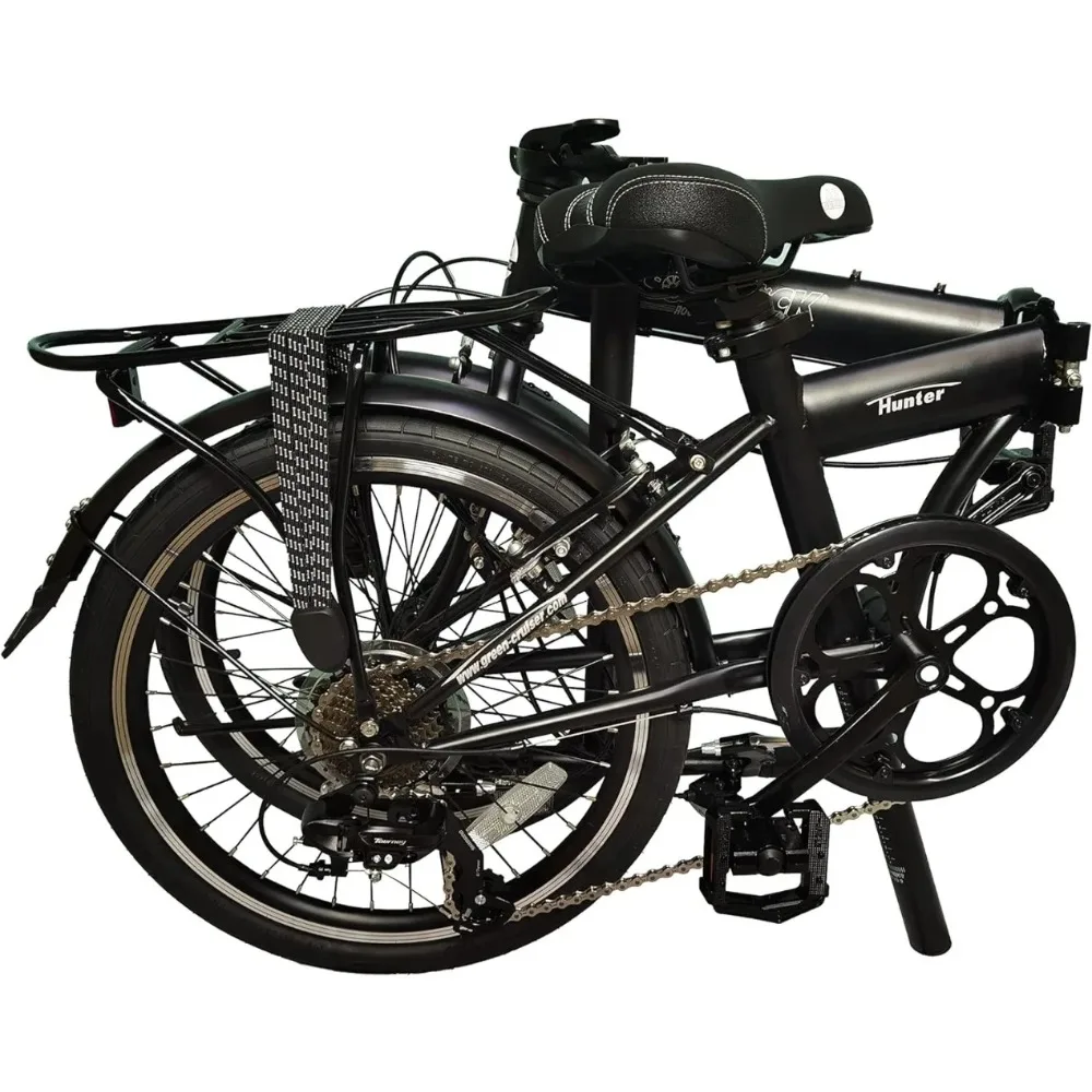 

20" 7 Speed Steel Folding Bike, Hunter