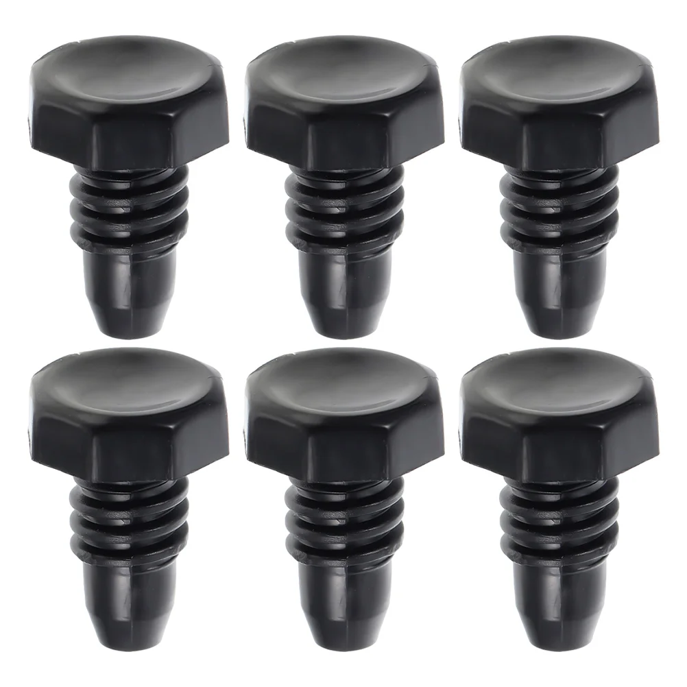 

6 Pcs Pool Cue Accessories Billiard Protector Protecting Part Club Bottom Supply Plastic