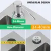 Stainless Steel Kitchen Sink Mounted Liquid Soap Dispenser Countertop Water Pump No-spill Extension Tube Lotion Dispenser 6