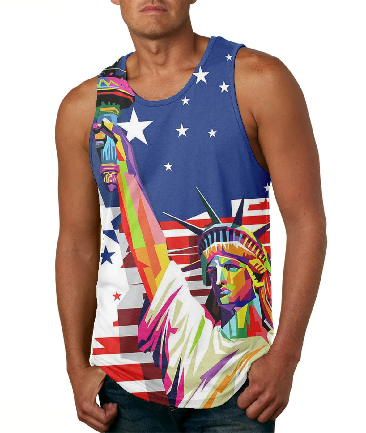 

HOT Independence Day 3D Printed Casual Tank Tops Summer Undershirt Shirts Streetwear for Men/Women Fashion Vest Size S-7XL