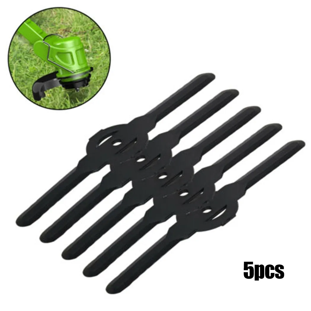 

5PCS Trimmer Blades Black Plastic Cutter Replace For Cordless Grass Trimmer Strimmer Home Garden Supplies Tool Accessories