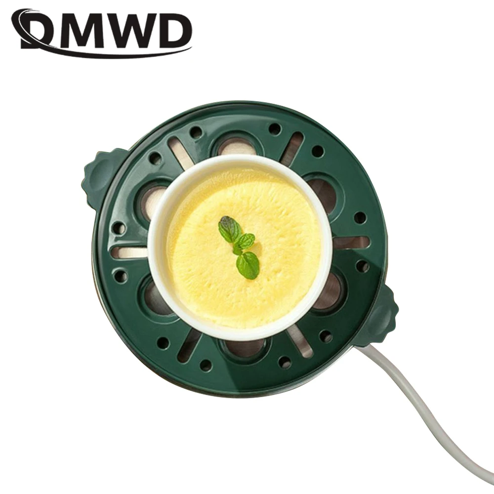 DMWD Household Electric Egg Cooker Mini Food Steamer Egg Boiler Breakfast Machine Custard Maker Automatic Power Off 220V