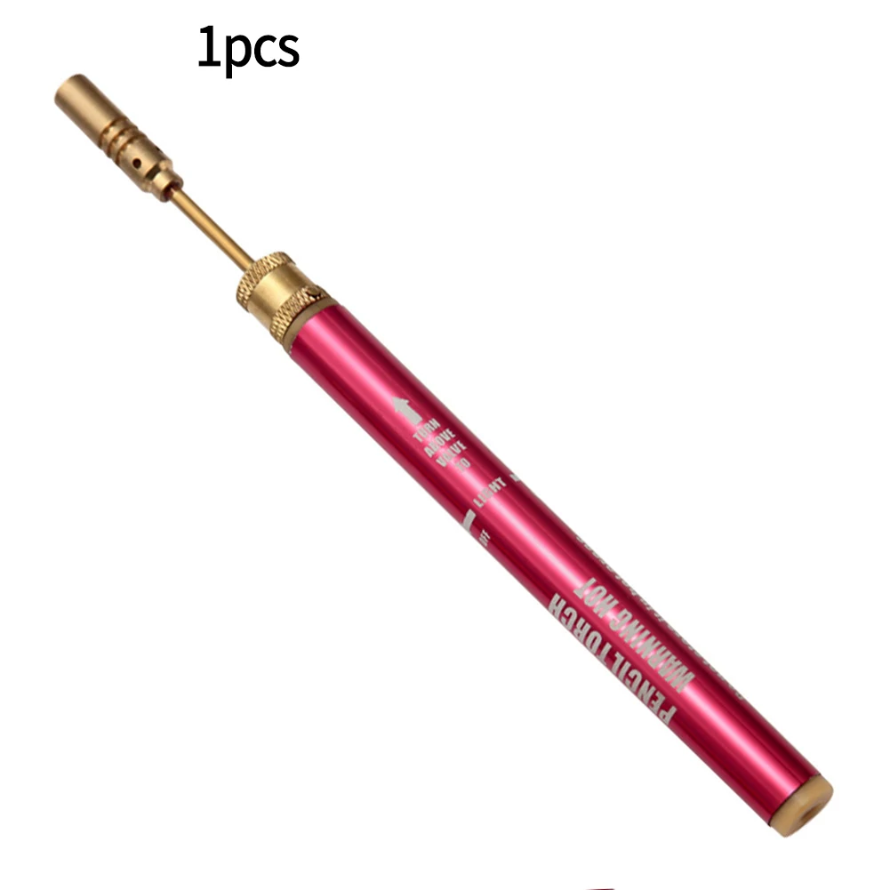 1/2pcs Butane Gas Airbrush Welding Pencil Gas Welding Pink Cordless Refillable Butane Gas Micro Pencil Airbrush Soldering Iron