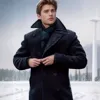 High-Quality Men's Mid-Length Long-Sleeve Woolen Coat British Style Autumn Winter Outerwear Polyester Fiber Thickened Jacket