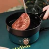 Electric Cooking Pot Foldable Hotpot Portable Multicooker Split Type Rice Cooker Frying Pan Home Travel 1.6L 4
