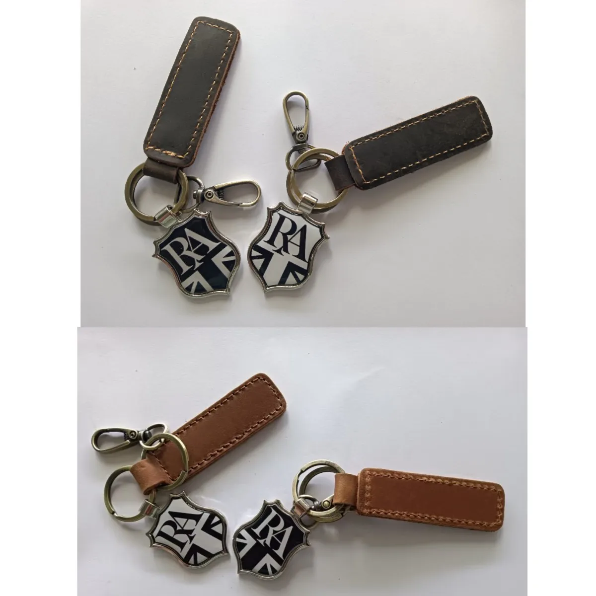 

For ROYAL AIIOY GP125 GP150 GP200 GP300 RA VESPA 125 150 250 300 Motorcycle Cowhide Keychain Key Ring
