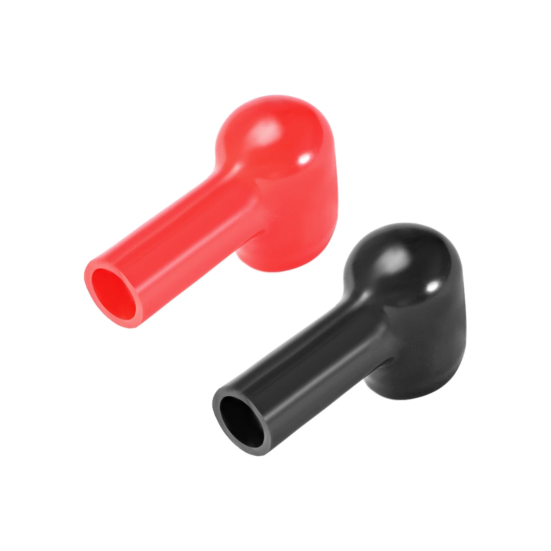 1/2/5Pairs Battery Terminal Insulating Rubber Protector Covers Red Black for 14-28mm Terminal 8-10mm Cable
