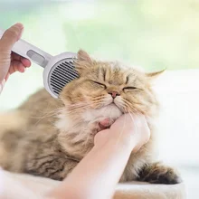 

Pet Cat Dog Comb Hair Removal Selfcleaning Flea Comb for Cat Dog Grooming Comb Clean Brush Dog and cat Massage Comb Pet Supplies