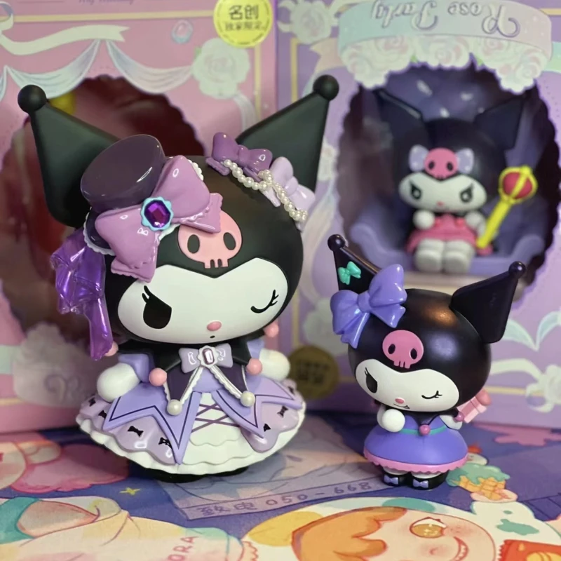 

Genuine MINISO New 15cm Sanrio Rosebud Club Series Original Kuromi My Melody Figure Pvc Anime Model Beauty Kawaii Cartoon Gift