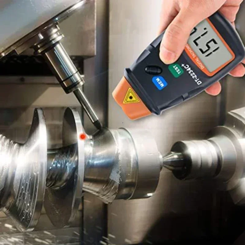 Dt2234C Digital Laser Tachometer Rpm Meter Non-Contact 2.5RPM-99999RPM Lcd Display Speed Meter Dt2234C Tester Speed 1Pcs engine tachometer tachometer gauge tachometer meter