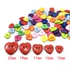 12-22mm Candy Color Heart 2-Holes Button Cartoon Resin Sewing Shirt Buttons for Diy Childern's Clothing Bag Kids Scrapbooking 1