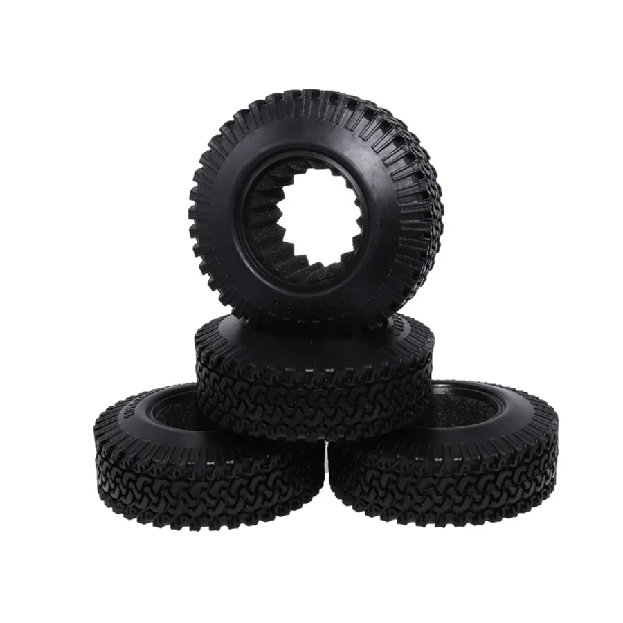 4Pcs RC 1:10 Crawler Wheels Tire 1.9 Inch Rubber Wheel Tire 98mm Tyre_OFSS