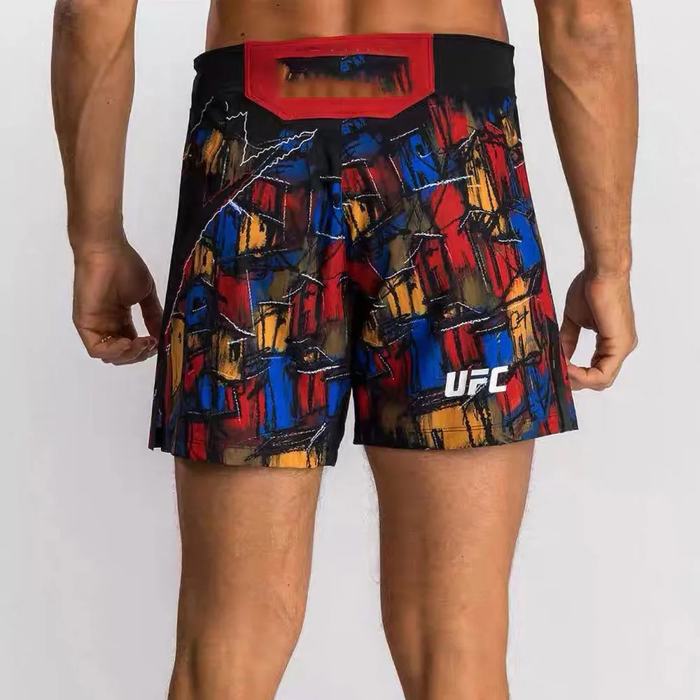 UFC 3D Printing Men's Sports Shorts MMA Oliveira Same Style Mixed Martial Arts Training Pants Thai Boxing Half Pants