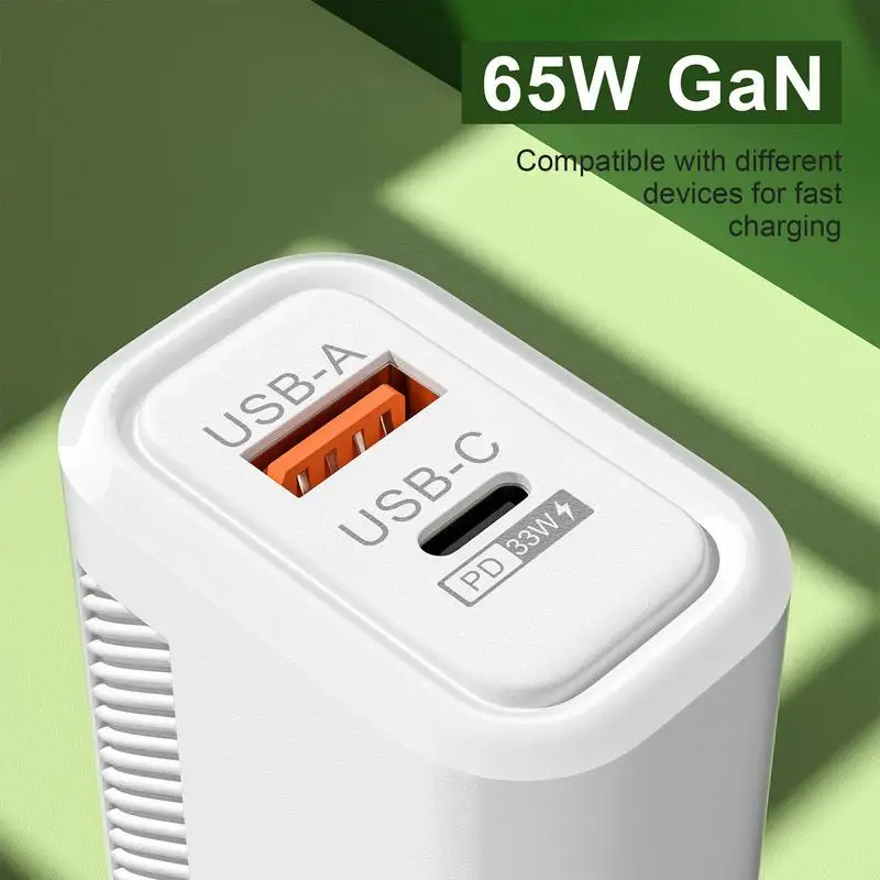 Phone Charging Block USB C Wall Charger International Wall Plug Cube Portable Quick Travel Adapter for Laptops Tablets Camera