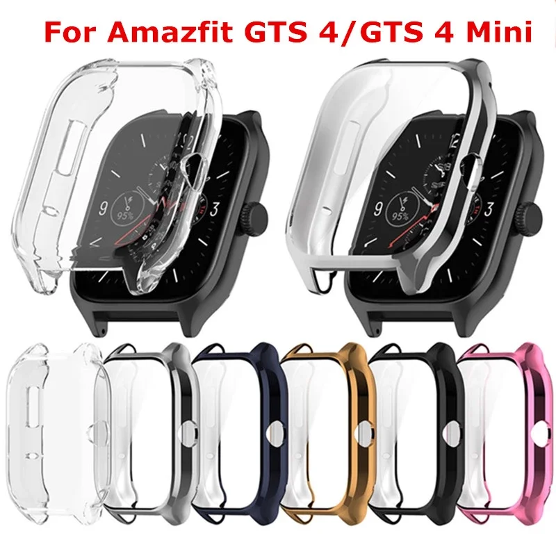 Custodia Protettiva Per Amazfit Gts 4 Smart Watch Bumper Full Tpu Screen Protector Watch Case Per Amazfit Gts 4 Mini Cover Shell