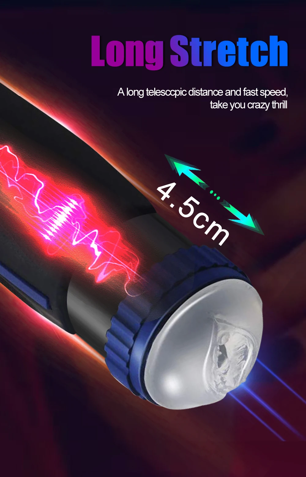 Male Automatic Telescopic Masturbator With Thrusting Function_voghion.com