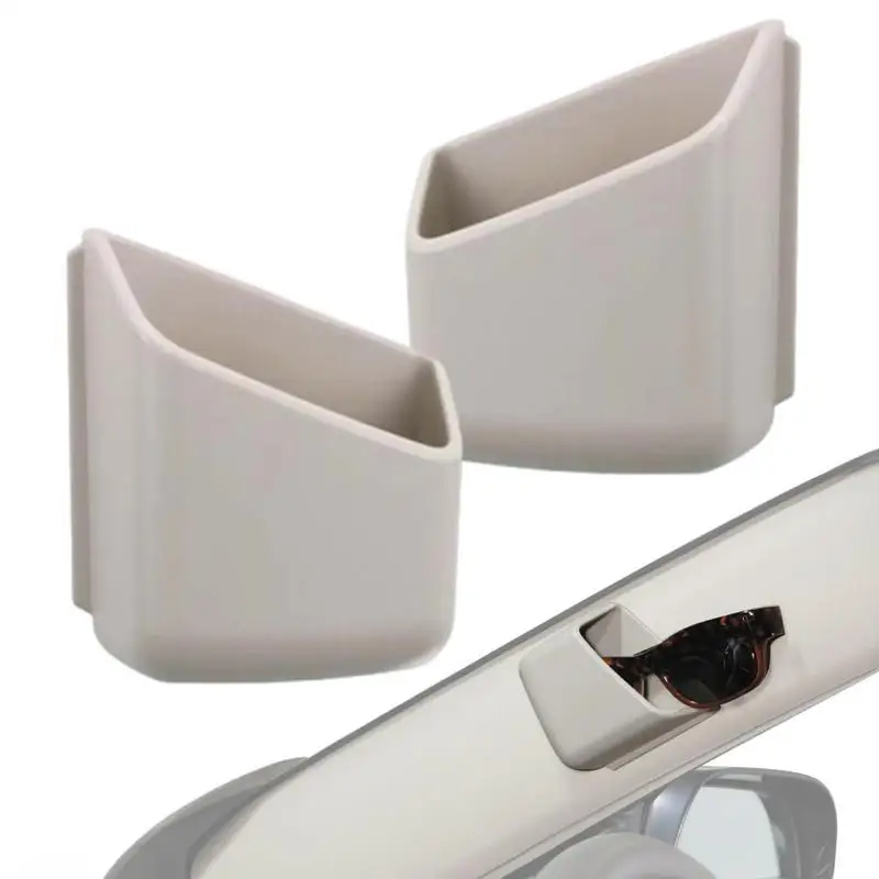 

Adhesive Car Side Storage Universal Pocket Organizer Sunglasses Holder Personal Document Container Mobile Holder Car Accessories