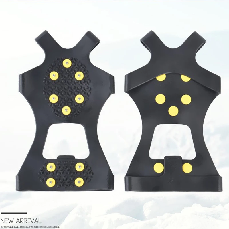 

10 Studs Ice Spikes for Shoes Ice Floes Cleats Crampons Outdoor Snow Climbing Antiskid Grips For Shoes Covers Crampons In Winter