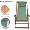 Patio Sling Chairs, Outdoor Adjustable Beach Chair with Armrest & Pillowcase, Portable Folding Patio Lounge Chairs Chair 4