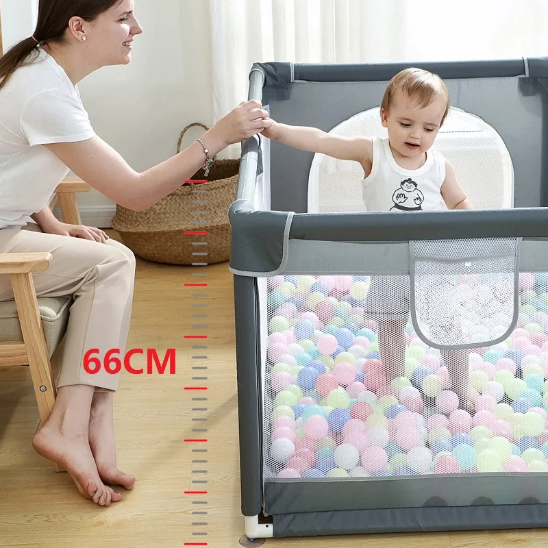 150*180CM Baby Playpen for Children Indoor Playground Park Barrier Fence Anti-Collision Safety Toddler Activity Center Playpen