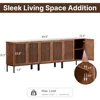 TV Stand for 95 inch, 3 in 1 Entertainment Center TV Console with Storage Cabinets and Metal Base, TVs Stands 2