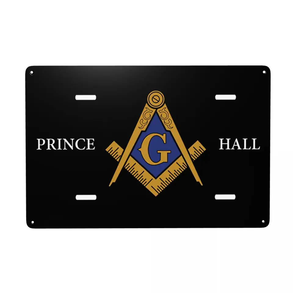 Anwei 프린스 홀 파 마스터 메이슨 프리메이슨 금속 사인, 현대 프리메이슨 기호 주석 장식 표지판 플라크 펍 카페 마당 -  AliExpress