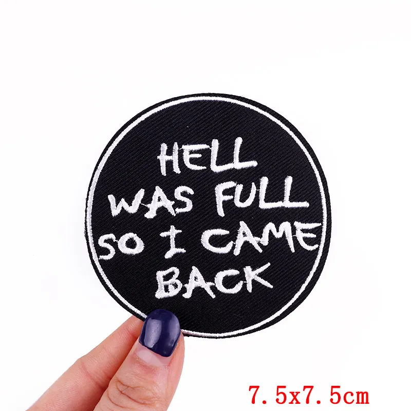 Embroidered Personality Slogan Iron-On Patch