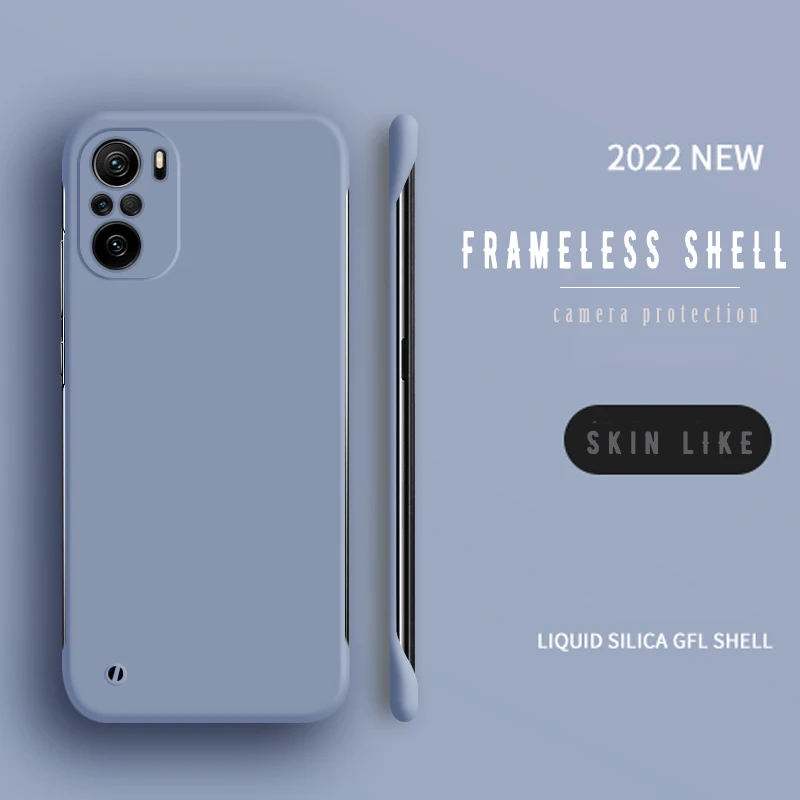 Einfache schlanke dünne Matte Handyhülle für XIAOMI Mi 12 11 Ultra 11T 9 9T 10 10S 10T Lite Pro Bumper Poco F3 Rimless Co_voghion.com