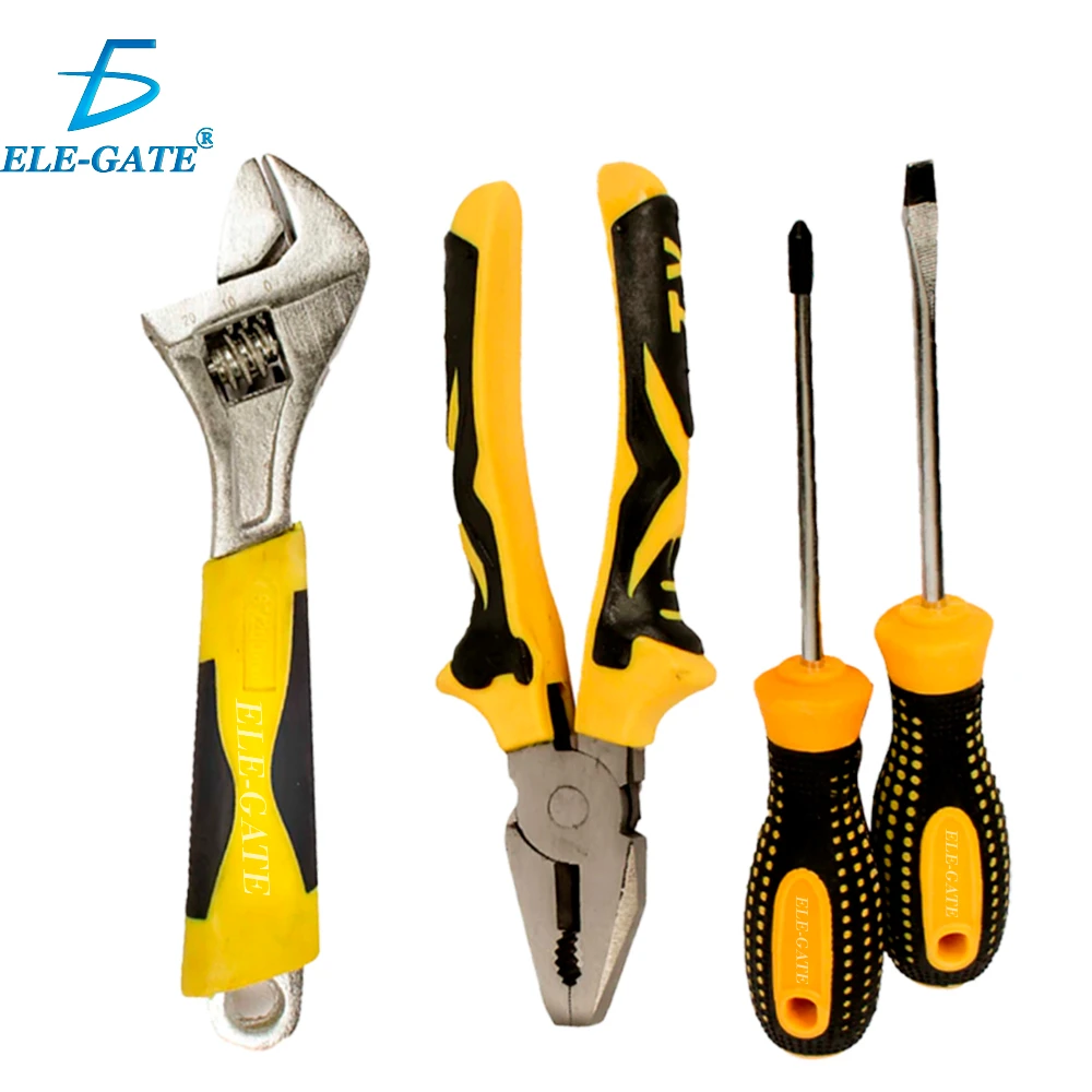 4-in-1 Tool Set: Screwdrivers, Pliers, and Wrench