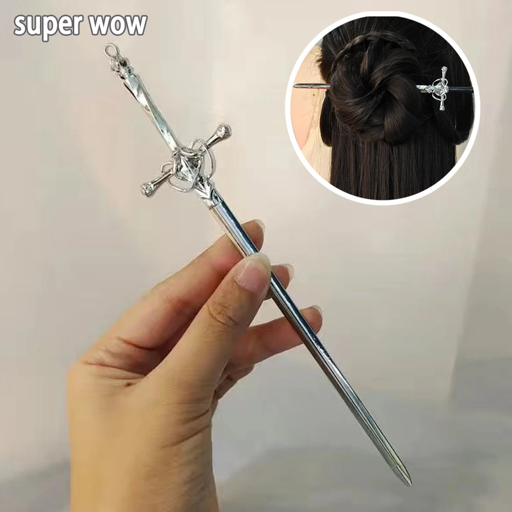 Trendy Sword Hairpin Accessori Per Capelli Donna Back Of The Head Pan Hair Ornament Fringe Pendant Hairpin Fashion Dish Hair Tool