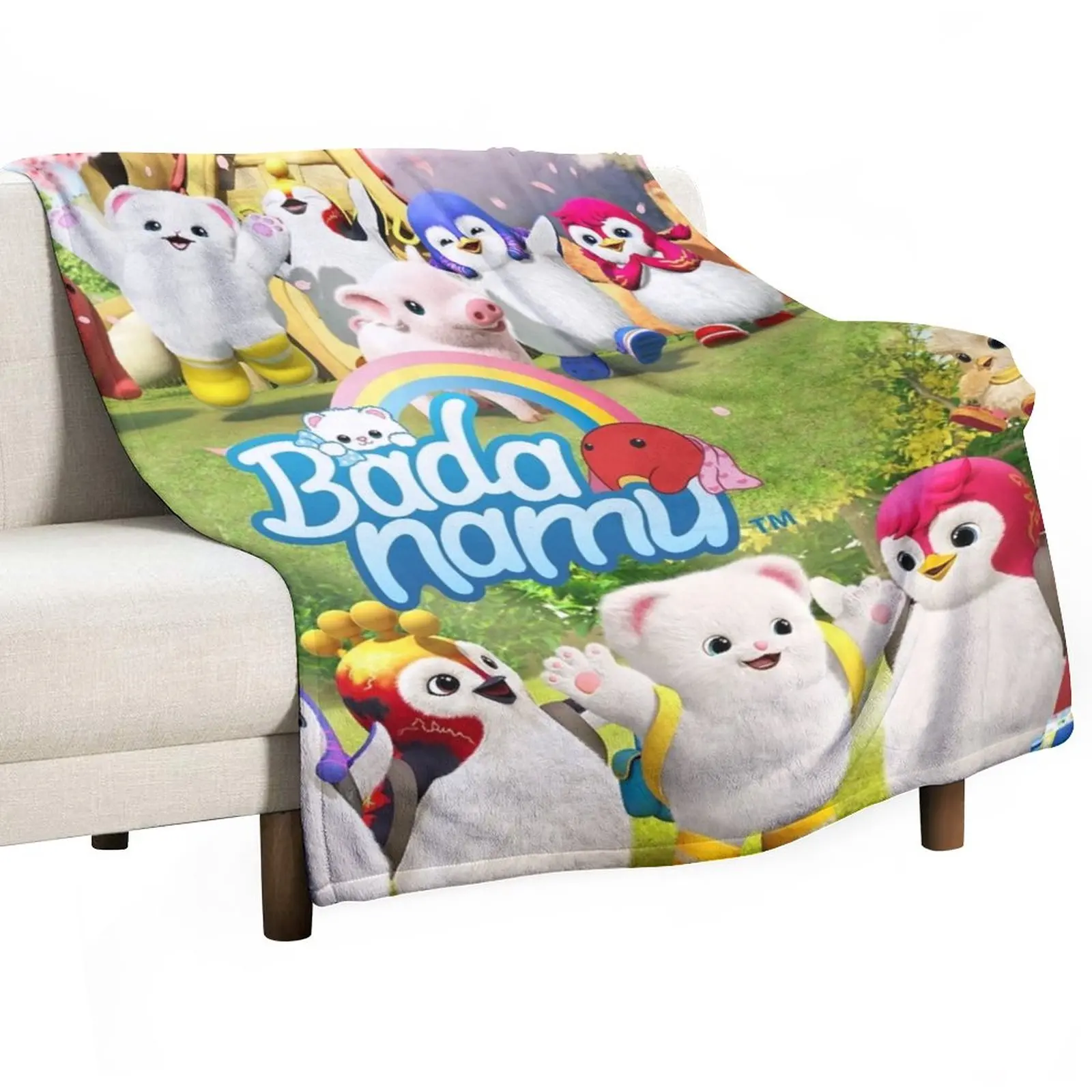 

Стеганое одеяло Sixba с мультяшным логотипом, декоративные одеяла для кровати, движущееся одеяло, покрывала для кровати, фланелевое одеяло