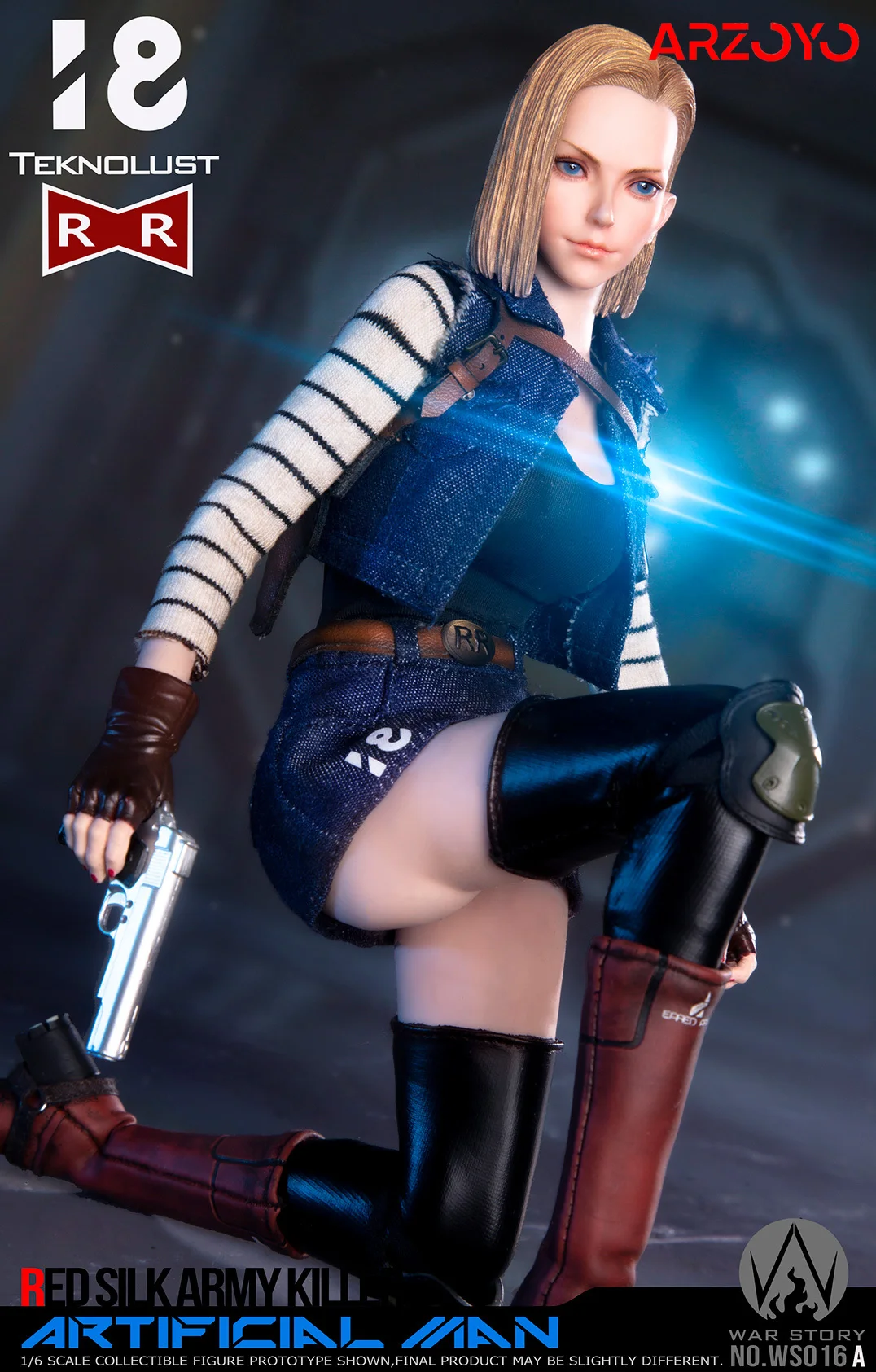 ミリタリー WAR STORY1/6 Red Silk Army Killer WS016A WAR STORY TOYS 1/6 WS016 B Red Silk Army Killer Android 18
