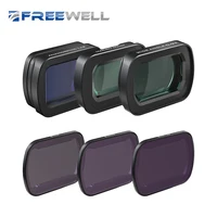 Freewell 2-in-1 Macro 40mm & Wide Angle 0.9x Lens Filter Kit for Pocket 3-Includes Anamorphic 1.1x Lens, ND8/ND32/ND128 Filters 1