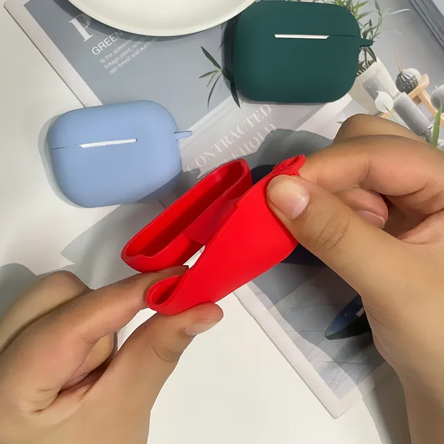 안전하고 세련된 보호: 에어팟 프로 2와 아이팟 프로 1/2를 위한 컬러풀 실리콘 케이스