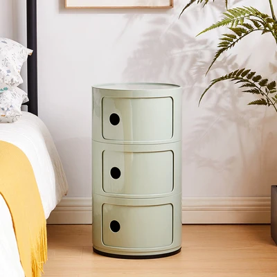 Buy Wholesale China Nightstands Scandinavian Style Nightstand Modern  Minimalist White Round Creative Small Cabinet & Modern Simple Storage  Cabinet at USD 20