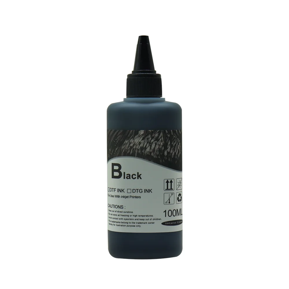 600ML DTF ink kit For Direct Transfer Film For All DTF Printer Textile ink for PET Film hot melt powder transfer film