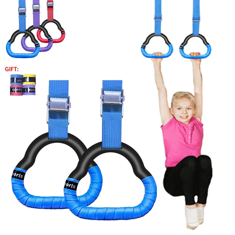 Gymnastics Rings Kid Horizontal Bar Indoor Non-Slip Gym toy Rings With Swing Adjustable Straps Pull-up Workout Fitness Equipment S2ff444eba37e47c5ae75111c20eb7423f