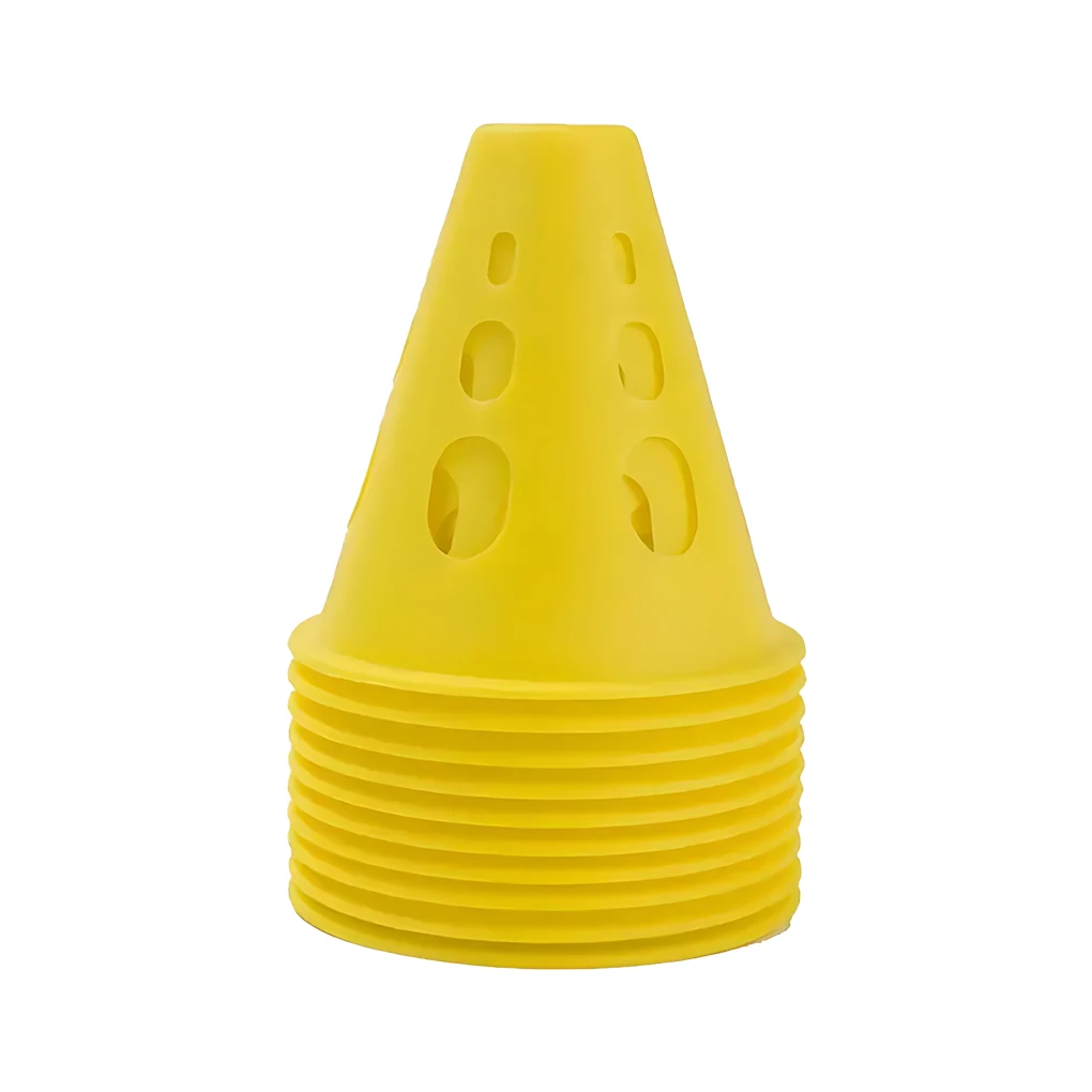 10pieces Marking Training Road Cone Portable And Multifunctional Tool For Soccer Training pink
