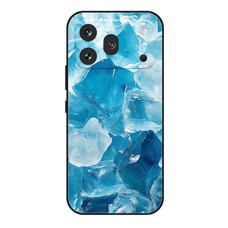 Marble Painted Soft Matte Silicone Back Cover Case