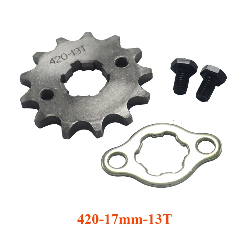 420 10T 11T 12T 13T 14T 15T 16T 17T 18T 19T zub 17mm přední motor sprocket pro 50-125cc motocykl depo motokrosových jízdní kolo ATV chodit kart