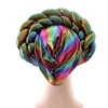 African Turban Hijab Pre Tied Bonnet Cap Nigerian Auto Gele Hijab Aso Ebi Already Made Headties Muslim Ready To Wear Head Wraps 4