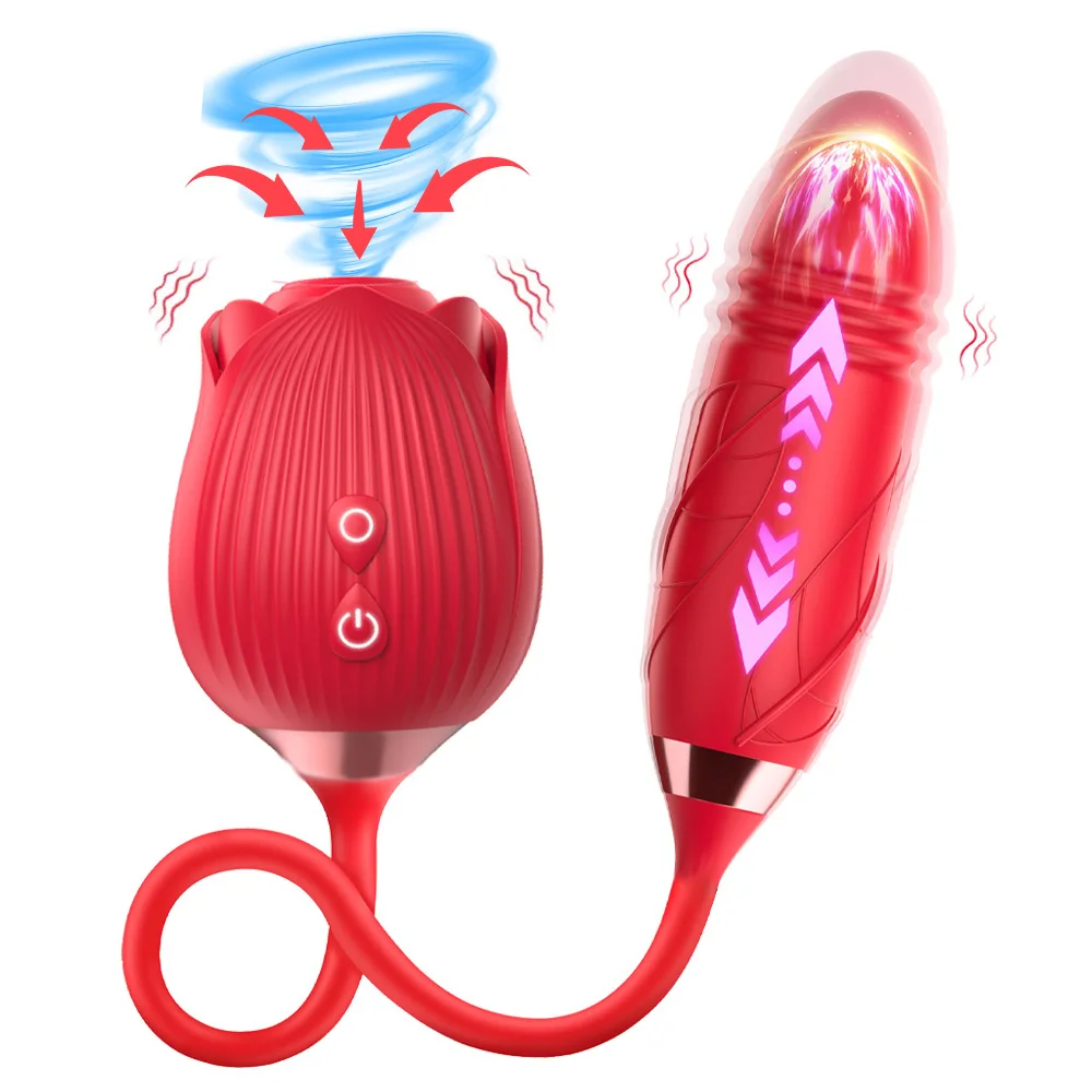 Rose Sucking Vibrator For Women 20 Modes Clitoris Stimulator_voghion.com