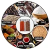 12Pcs/Set Seasoning Jars Square Glass Spice Bottle With Bamboo Lid Salt Pepper Shakers Spice Storage Jar Kitchen Accessories 5