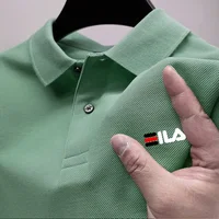 Nouveau polo d'été pour hommes avec col rabattable, pêche en plein air à la mode, haut à manches courtes décontracté et respirant pour hommes 4
