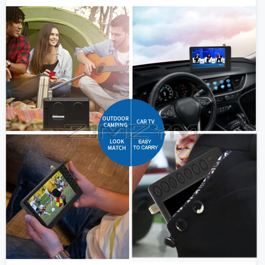 Pocket TV D5 5 Inch DVB-T2 ATSC ISDB-T Digital and Analog Mini Small Car Television Portable TV Support USB TF MP4 AC3 3 Pocket TV D5 5 Inch DVB-T2 ATSC ISDB-T Digital and Analog Mini Small Car Television Portable TV Support USB TF MP4 AC3 3